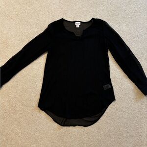 Mossimo Supply Co. Black Sheer Blouse